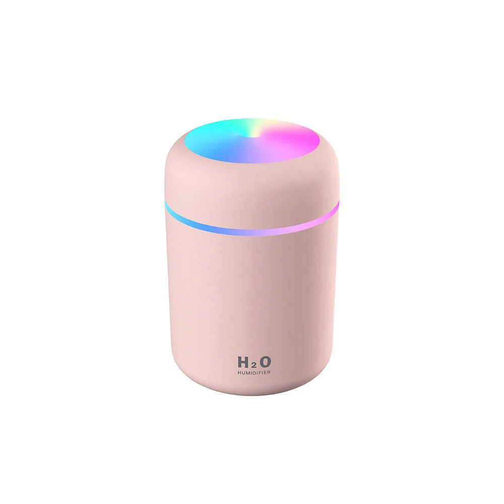 H2O Luftfugter / Humidifier m. LED Lys (Fås i flere farver) Pink