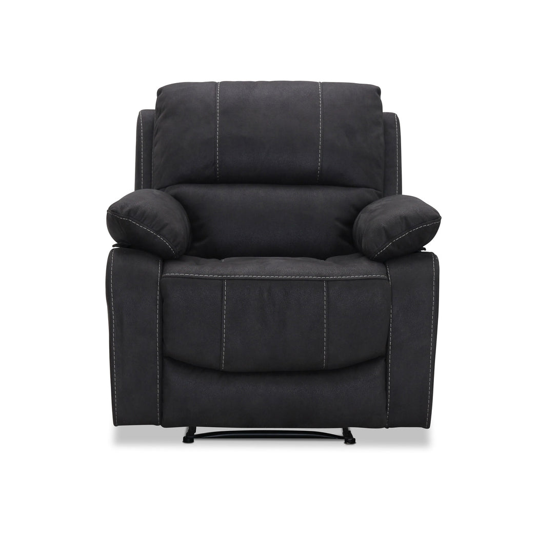 HAGA Texas recliner lænestol grå polyester og plastik