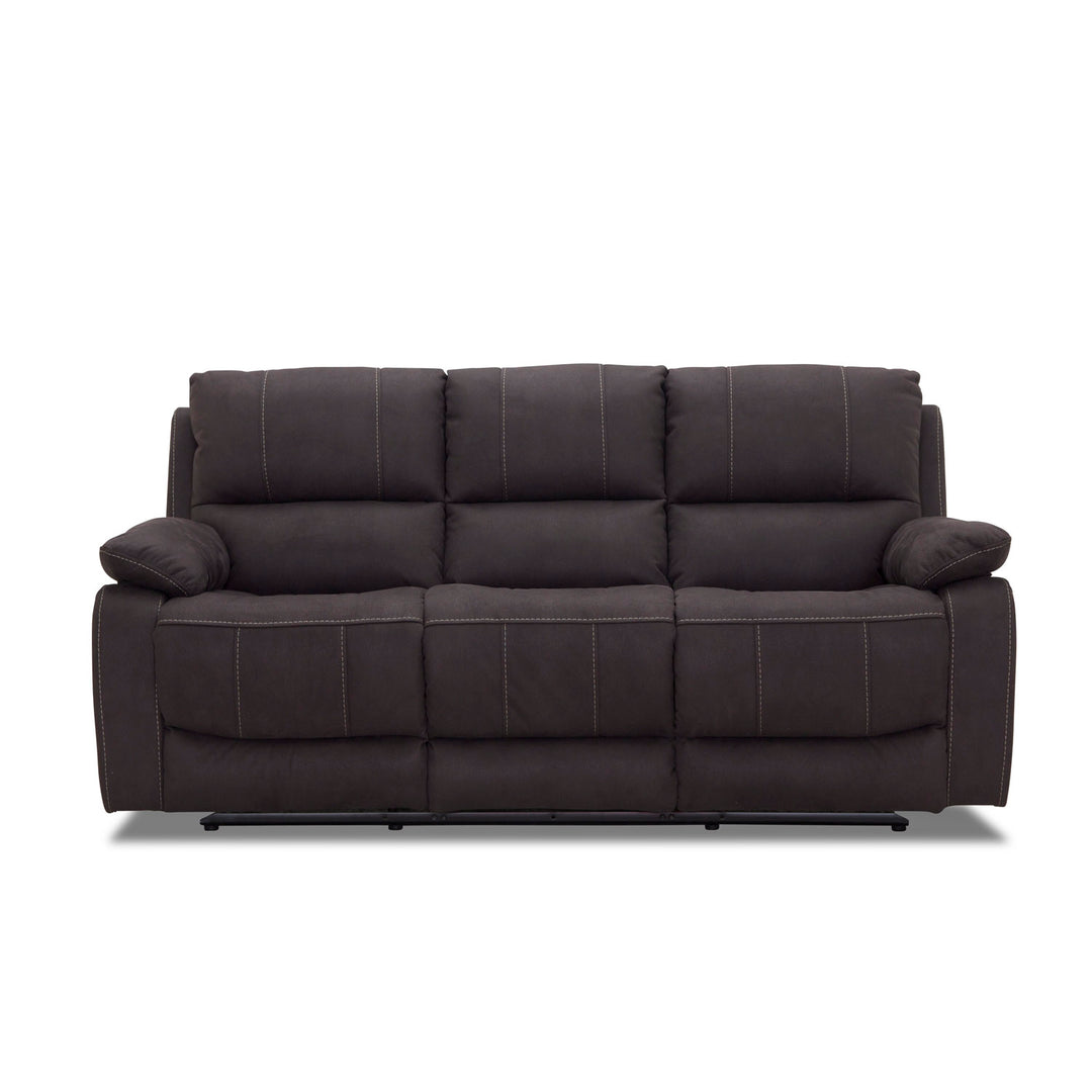 HAGA Texas 3 pers. recliner sofa grå polyester og plastik