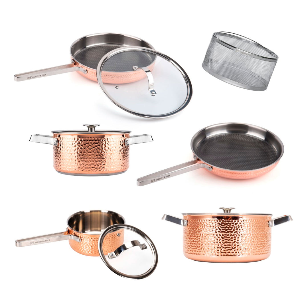 Vargen & thor Vargen & Thor Mjölner XL gryde- og pandesæt 6 dele – produktbillede (Kogegrej & Stegepander)