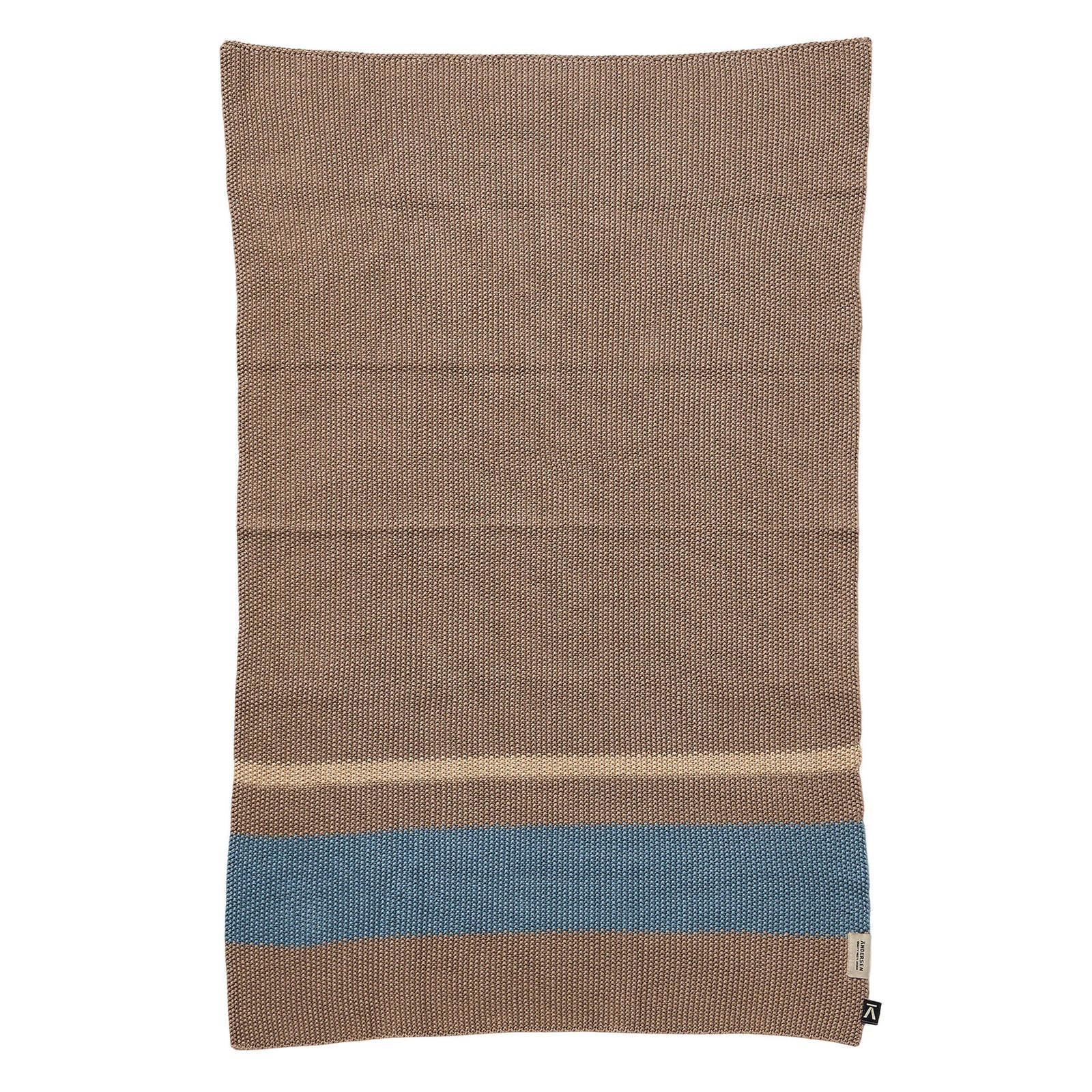 Andersen Andersen Køkkenhåndklæde 50 x 80 cm, beige/blå – vinkelbillede (Køkkentekstiler)