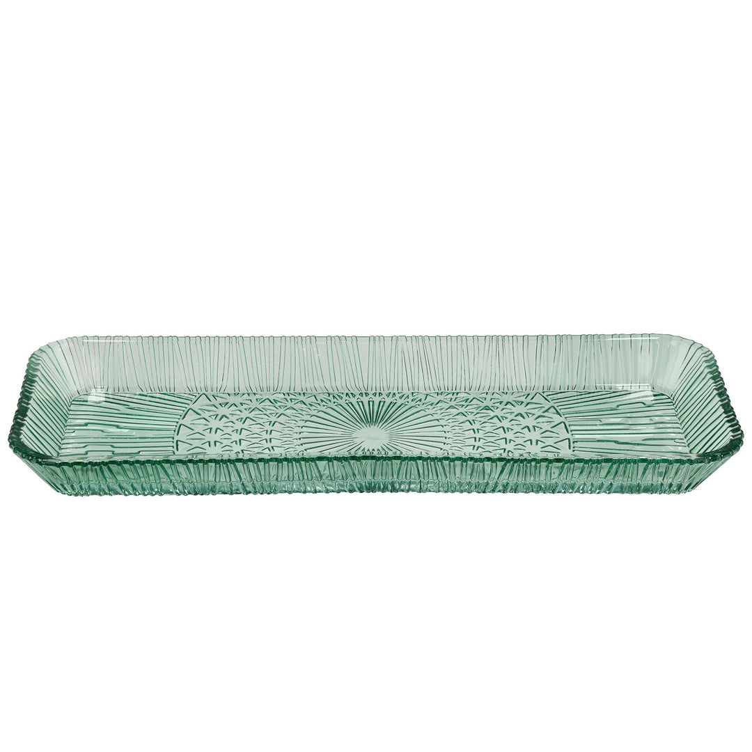Bitz Bitz Kusintha Serveringsfad 38 x 14 cm, grøn – detaljebillede (Serveringsfad)