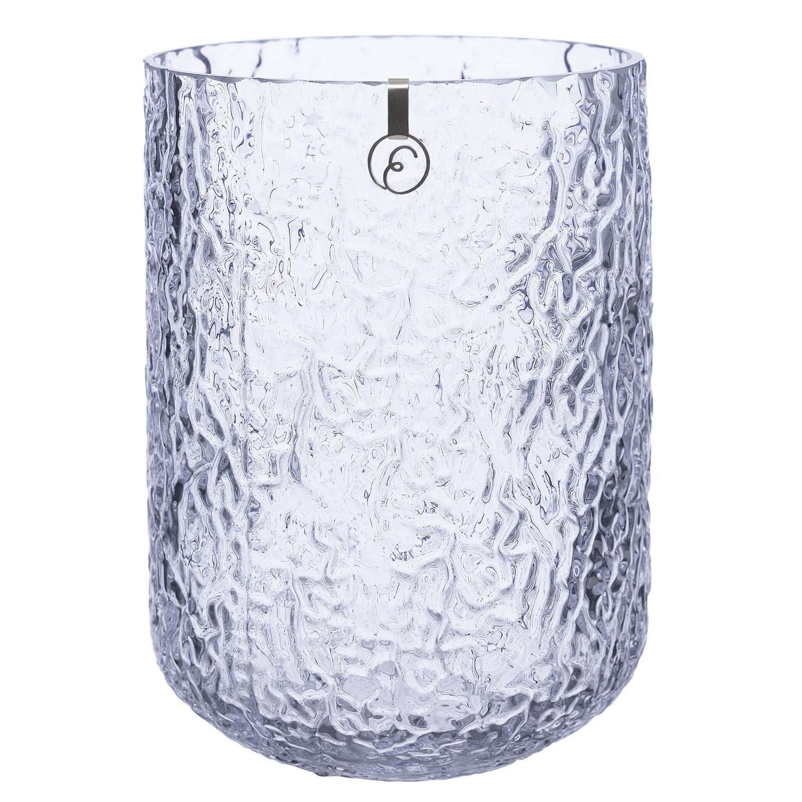 Ernst Ernst Glasvase 18 cm, mønstret glas – detaljebillede (Vase)