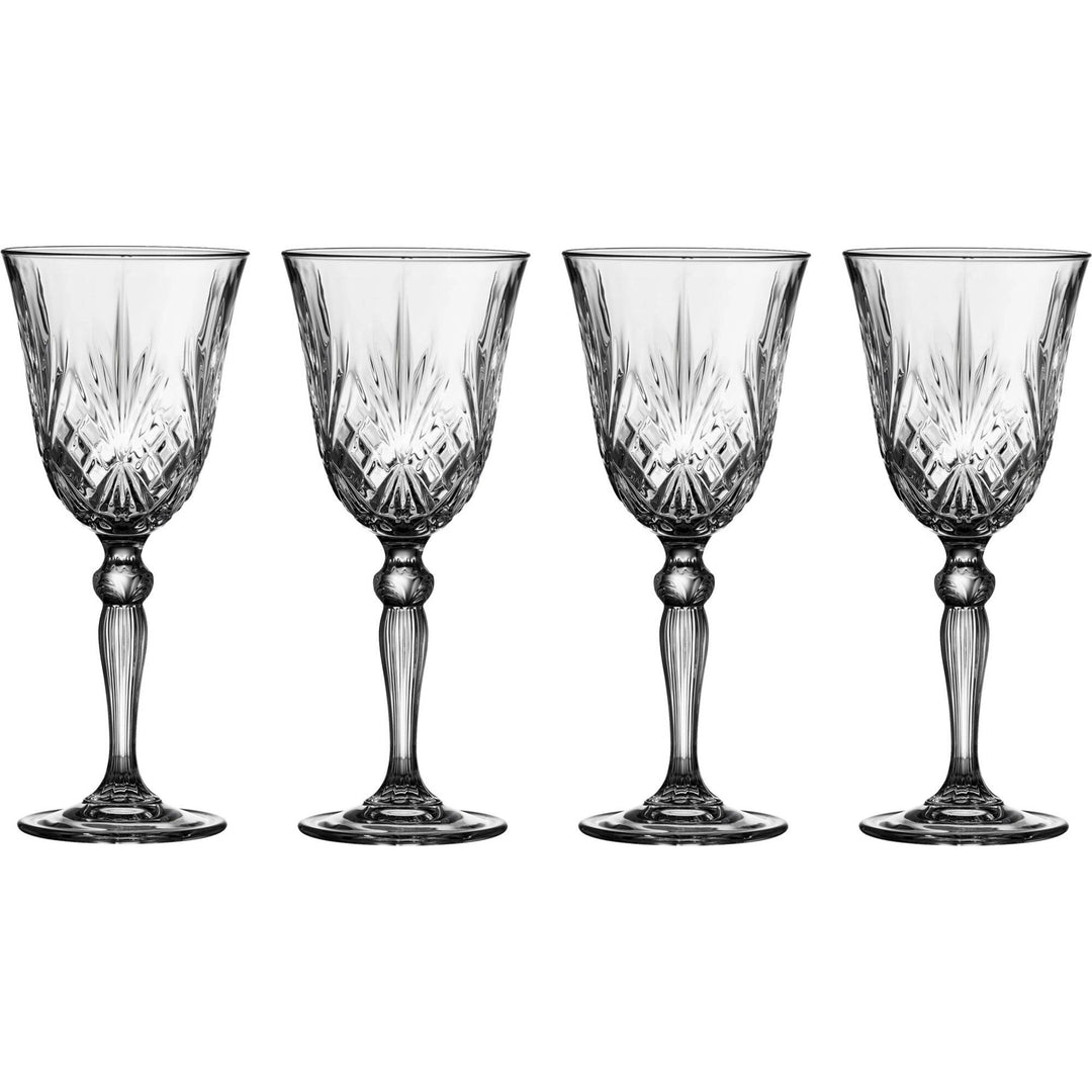 Lyngby glas Lyngby glas Melodia Hvidvinsglas, 4 stk. ❤ produktfoto (Hvidvinsglas)