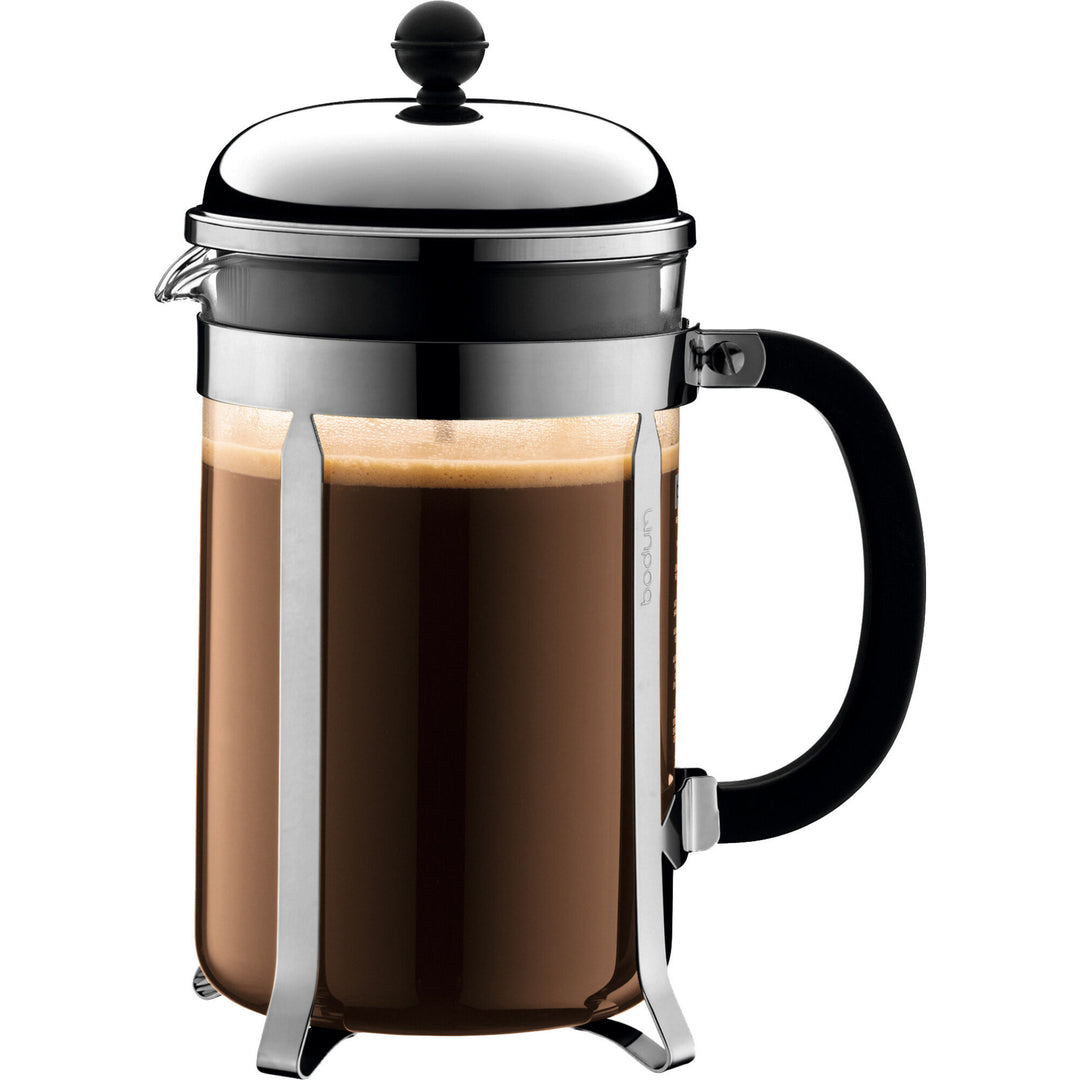 Bodum Bodum Chambord stempelkande 12 kopper, krom – produktvisning (Stempelkande)