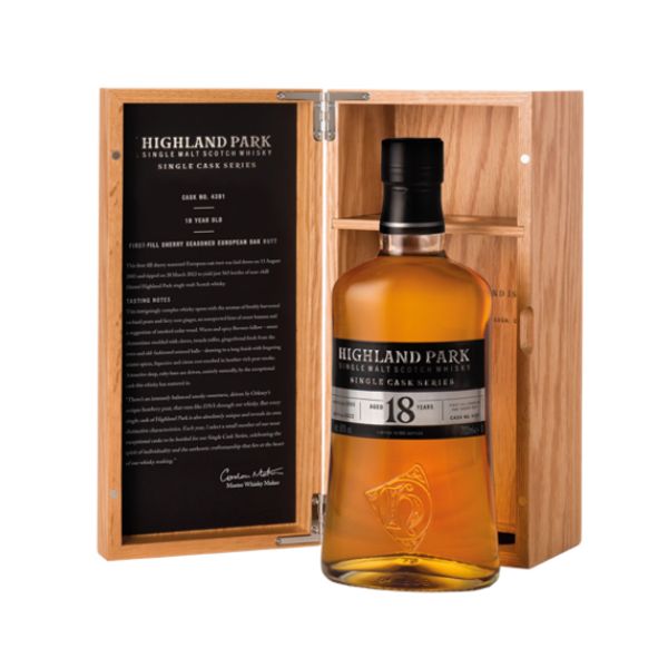 Produktbillede af Highland Park 18 Yo Single Cask Limited Release Fl 70 på tilbud i premium kvalitet