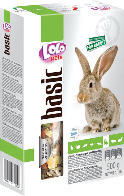 Lolo Pets - Kaninfoder, komplet, 500g ❤ Kæmpe udvalg i Lolo Pets ❤ Billig fragt og hurtig levering 2 - 5 hverdage - Varenummer: BGH-47763602899274 / Ean: '5904479712004 på lager - Udsalg på Alle produkter (Lagerbeholdning er større end 1) Spar op til 66% - Over 1312 kendte brands på udsalg
