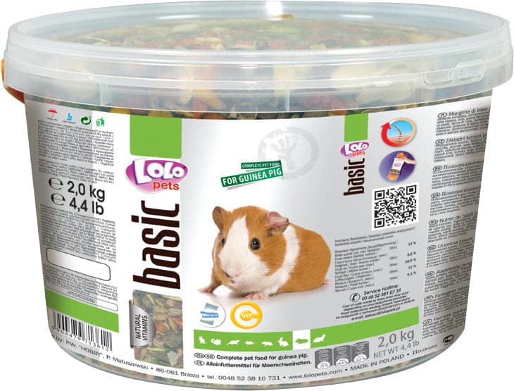 Lolo Pets - Marsvinfoder - fuldfoder, 2000g i spand ❤ Kæmpe udvalg i Lolo Pets ❤ Billig fragt og hurtig levering 2 - 5 hverdage - Varenummer: BGH-47763603030346 / Ean: &