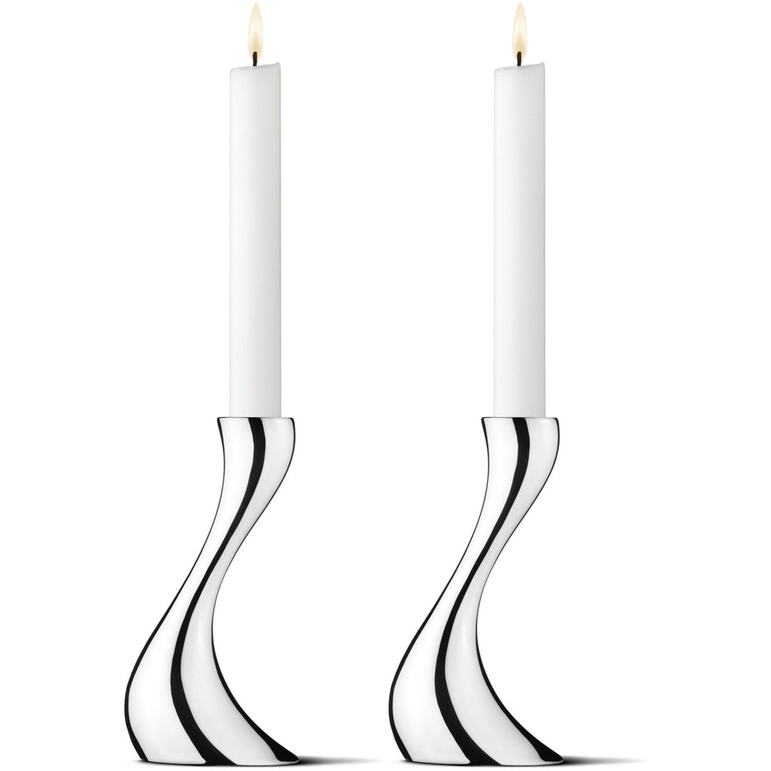 Georg jensen Georg jensen Cobra Lysestage, Lille, 2 stk. – produktvisning (Lysestage)