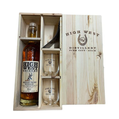 Se High West American Bourbon Fl 70 M. 2 Glas & Trækasse ⇒ Udsalg og Tilbud Nu