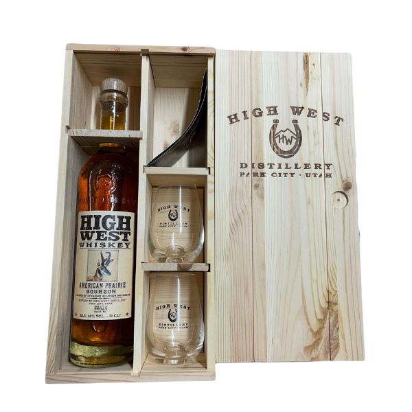 Se High West American Bourbon Fl 70 M. 2 Glas & Trækasse ⇒ Udsalg og Tilbud Nu