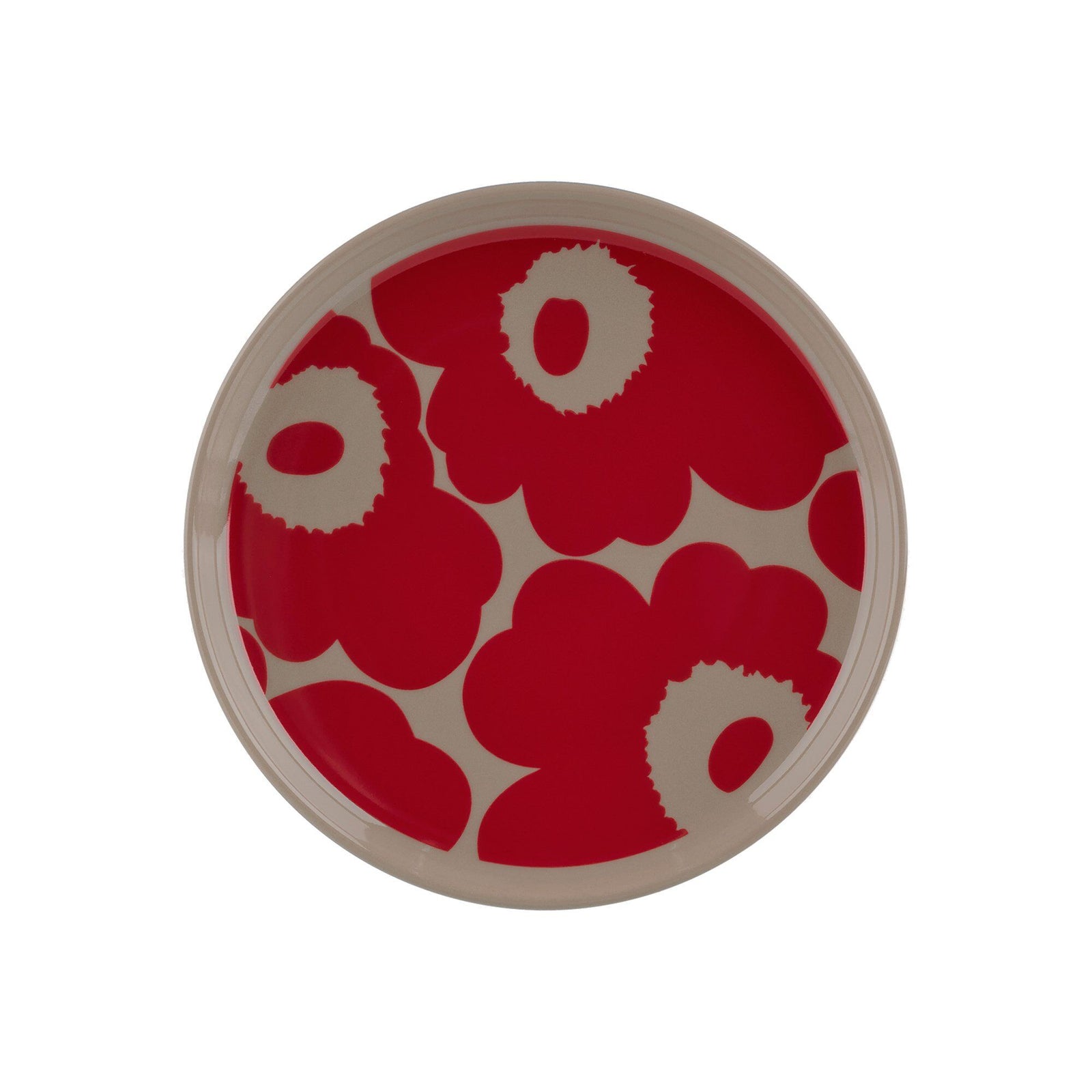 Marimekko Marimekko Unikko tallerken 13,5 cm, terra red – detaljebillede (Plade)