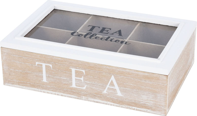 Teboks m. 6 rum, MDF hvid/natur ❤ Kæmpe udvalg i Bolig og Haven ❤ Billig fragt og hurtig levering 2 - 5 hverdage - Varenummer: BGH-48059238613322 / Ean: &