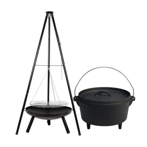 Hængegrill M. Støbejerns Gryde ❤ Kæmpe udvalg i BARLIFE ❤ Billig fragt og hurtig levering 2 - 5 hverdage - Varenummer: BAR-633451 / Ean: på lager - Udsalg på Spar op til 66% - Over 785 kendte brands på udsalg