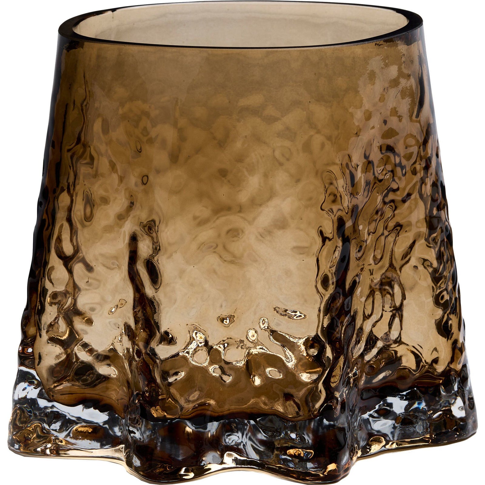 Cooee design Cooee design Gry fyrfadsstage large 17 cm, cognac ❤ detaljebillede (Lysestage)