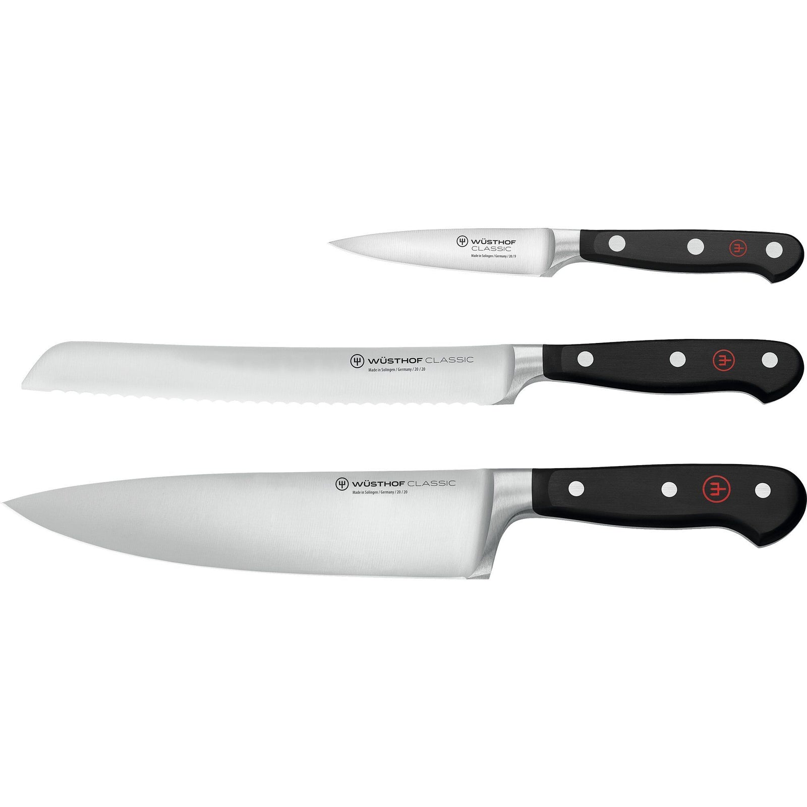 Wüsthof Wüsthof Classic knivsæt 3 dele – detaljebillede (Knivsæt)