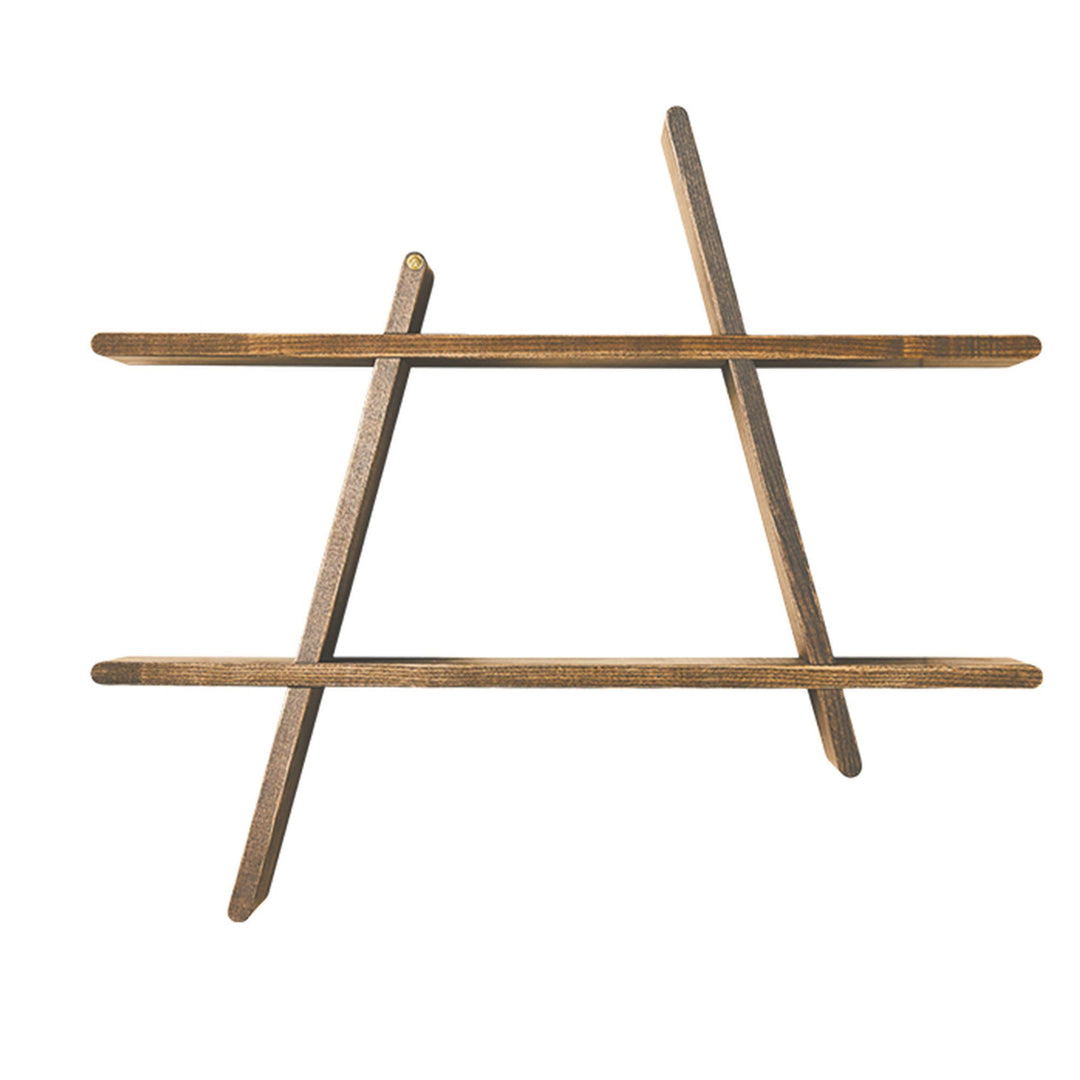 Andersen Andersen A-Shelf large hylde, dark wood – frontbillede (Hylde)