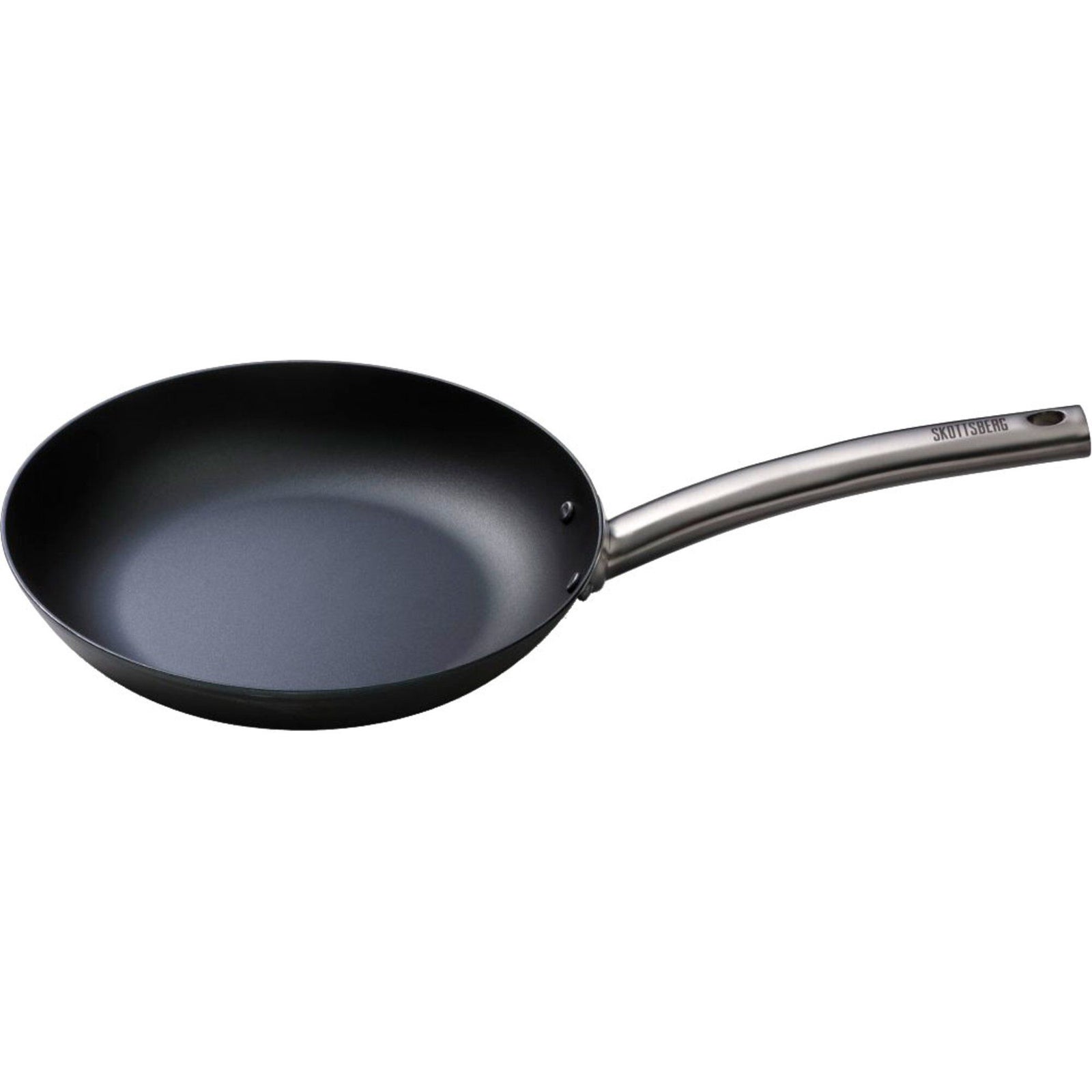 Skottsberg Skottsberg Stegepande 24 cm, kulstofsstål – close-up (Stegepander)