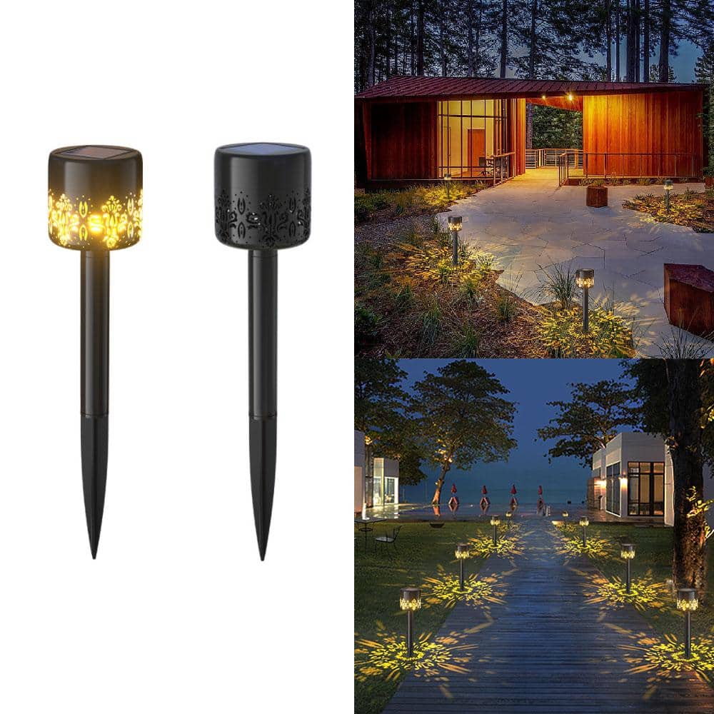 Produktbillede af LED Solcelle Lamper udendørs på spyd 2 stk. på tilbud