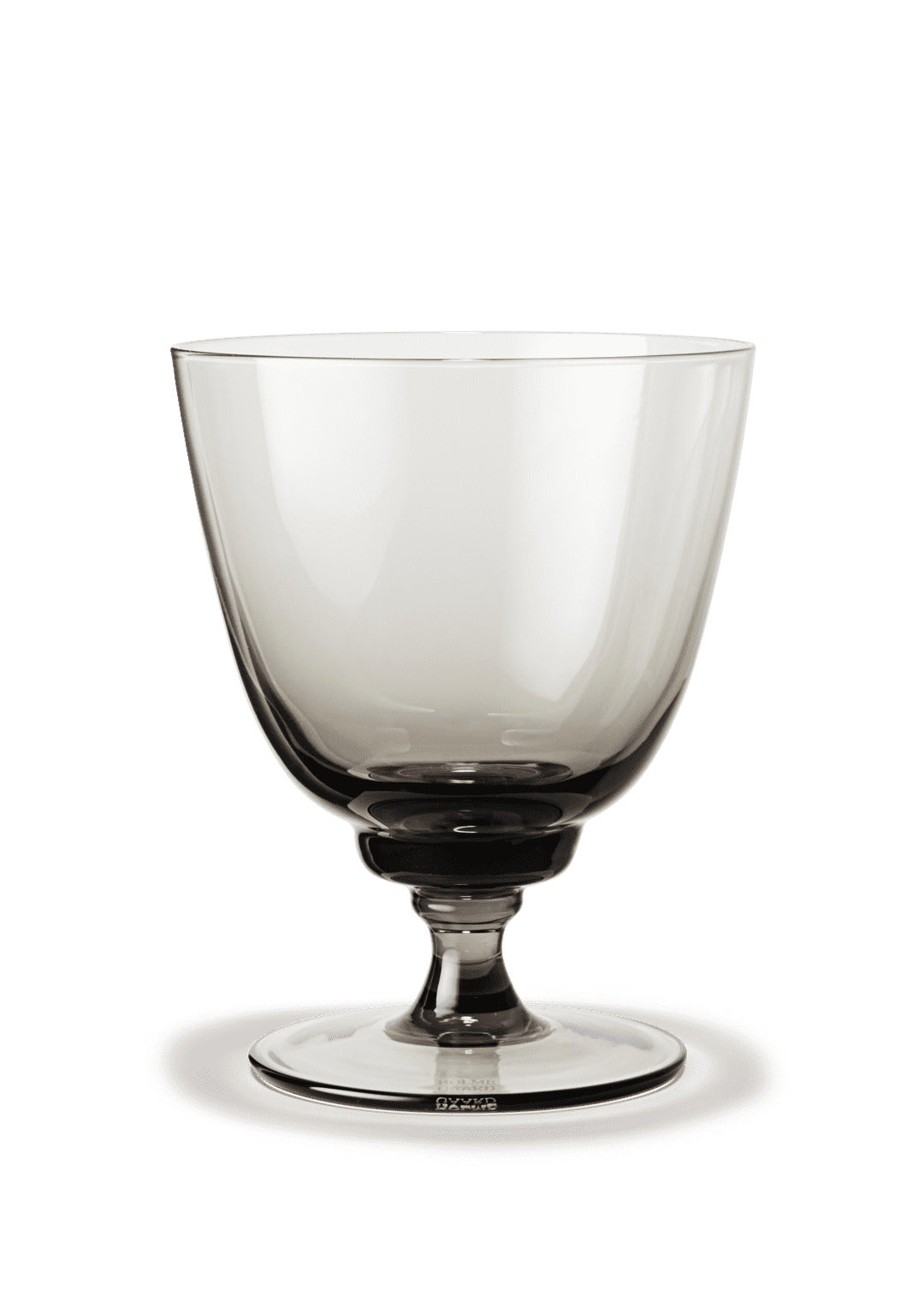 Produktbillede af Holmegaard Flow Glas på fod 35 cl smoke i premium kvalitet
