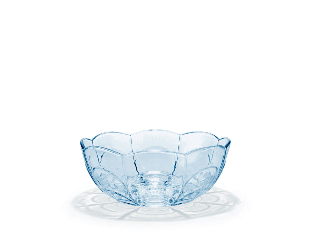 Produktbillede af Holmegaard Lily Skål Ø23 cm blå i premium kvalitet