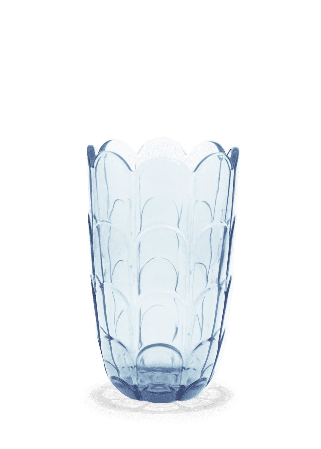 Produktbillede af Holmegaard Lily Vase H19 cm blå iris i premium kvalitet