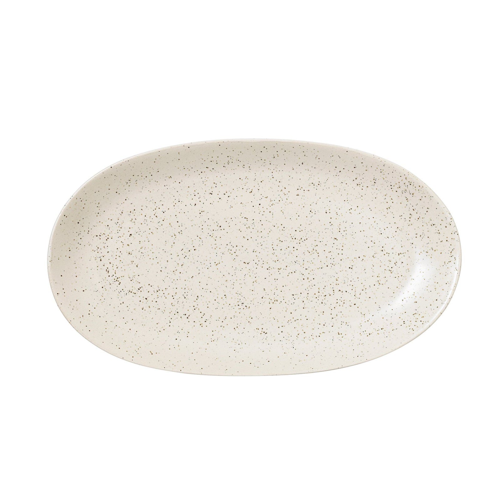Broste Broste Nordic Vanilla oval tallerken 30 x 17 cm – detaljebillede (Tallerkener)