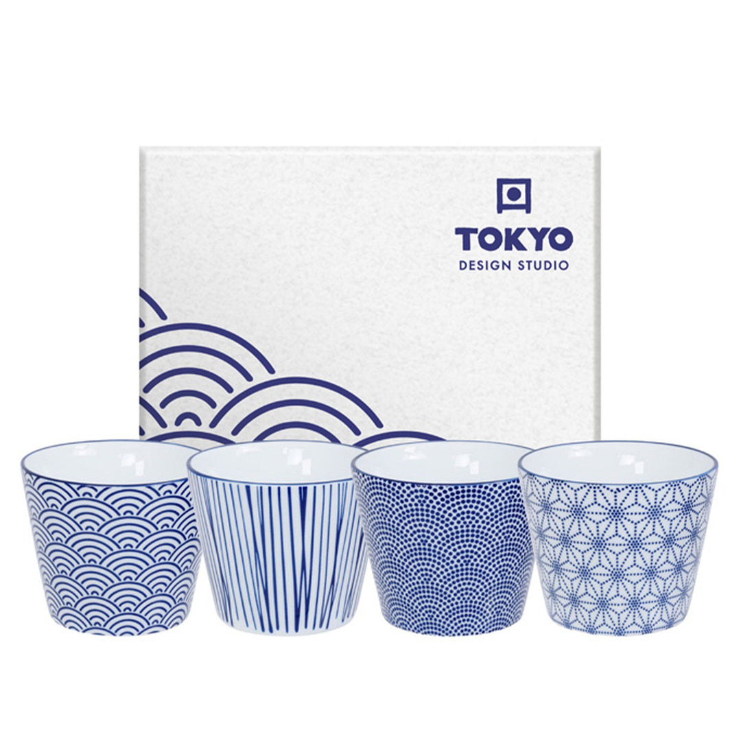 Tokyo design studio Tokyo design studio Nippon Blue tekop 4 stk. – produktbillede (Tekopper)