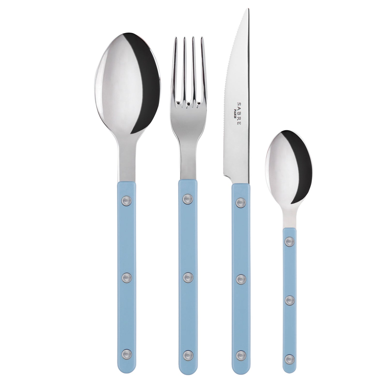 Sabre paris Sabre paris Sabre Bistrot Solid Bestiksæt 4 dele, pastelblå ❤ detaljebillede i kategorien Bestikssæt