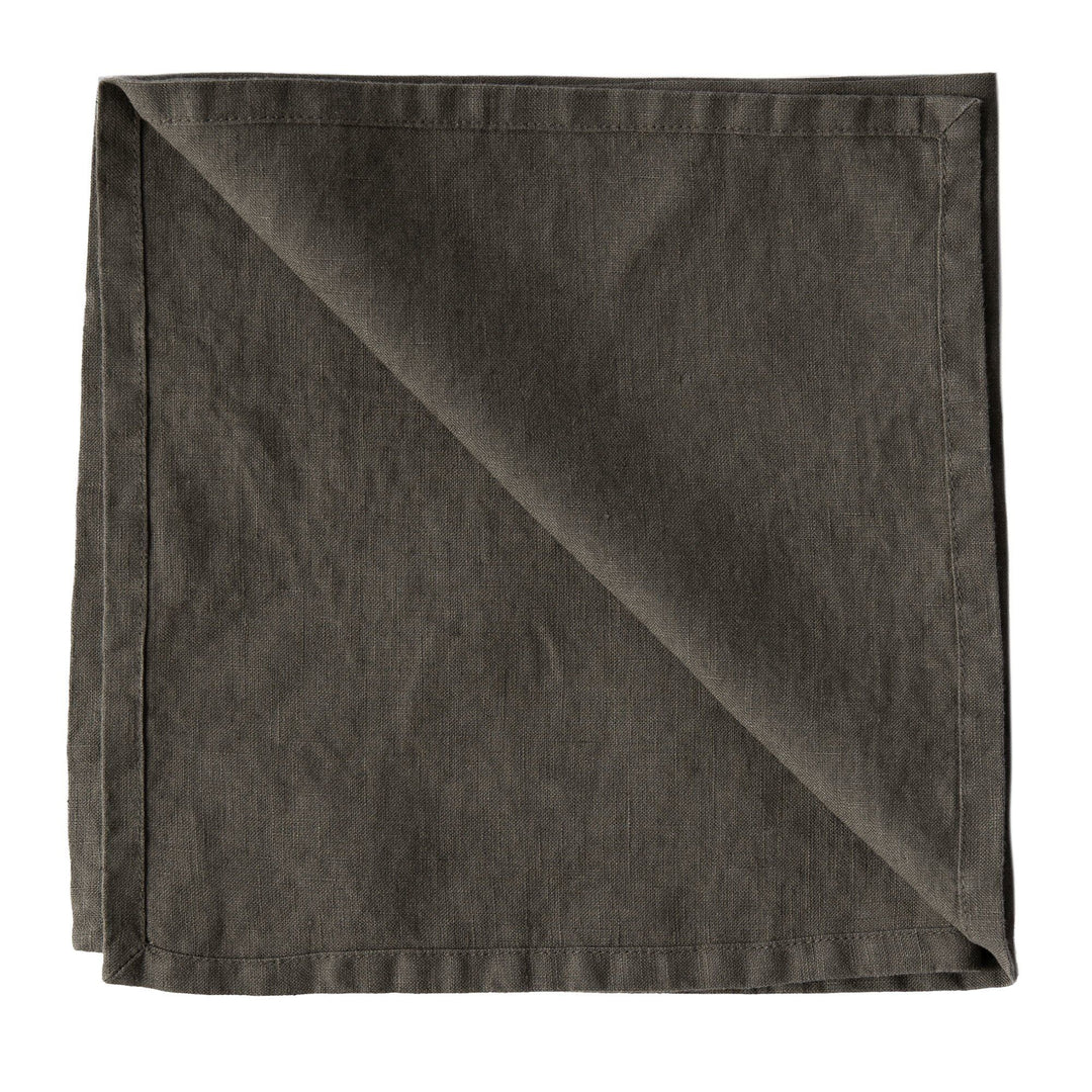 Tell me more Tell me more Serviet 45 x 45 cm, taupe – frontbillede (Serviet)