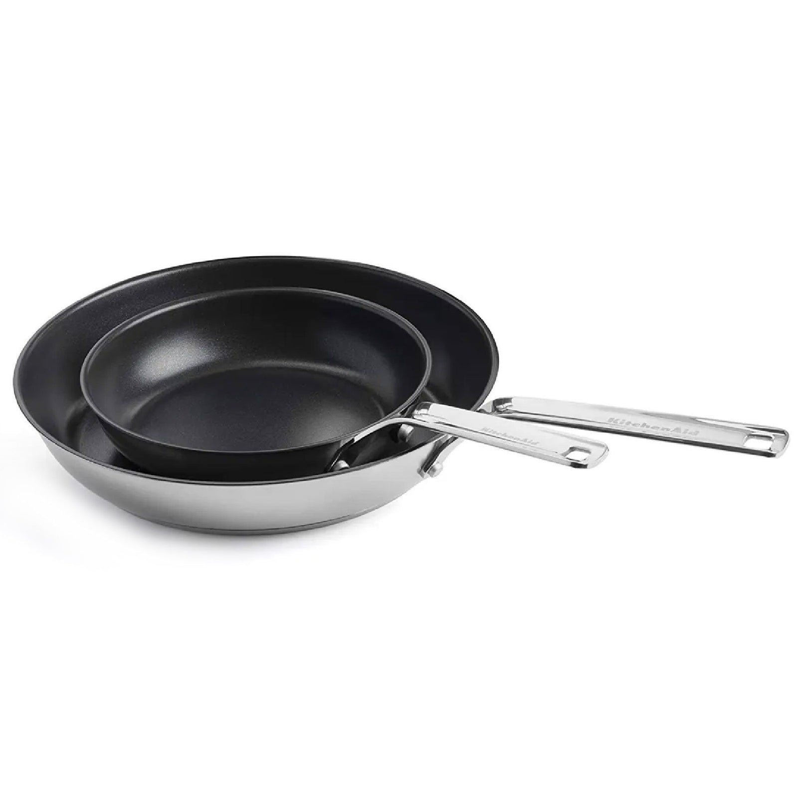 Kitchenaid Kitchenaid Sæt med stegepander 20 cm + 28 cm, rustfrit stål – produktvisning (Stegepander)