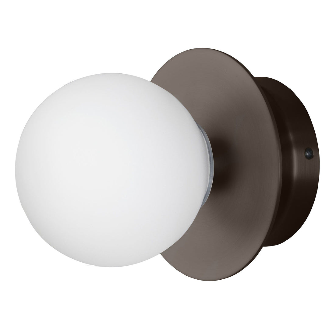 Globen lighting Globen lighting Art Deco væglampe, bronze/hvid – produktbillede (Lampe)