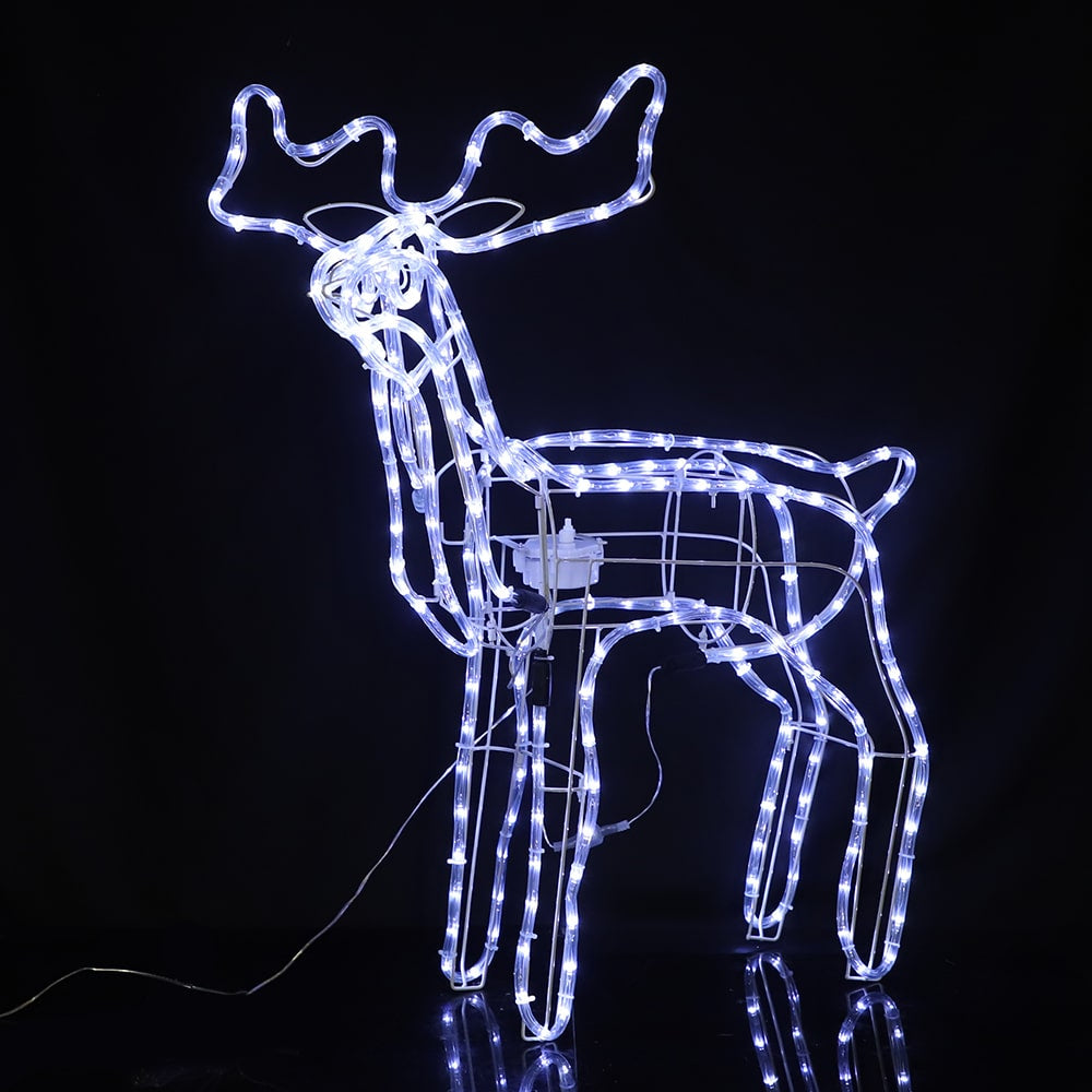 Produktbillede af Rensdyr Akryl højde 74 cm med LED-Lys på tilbud
