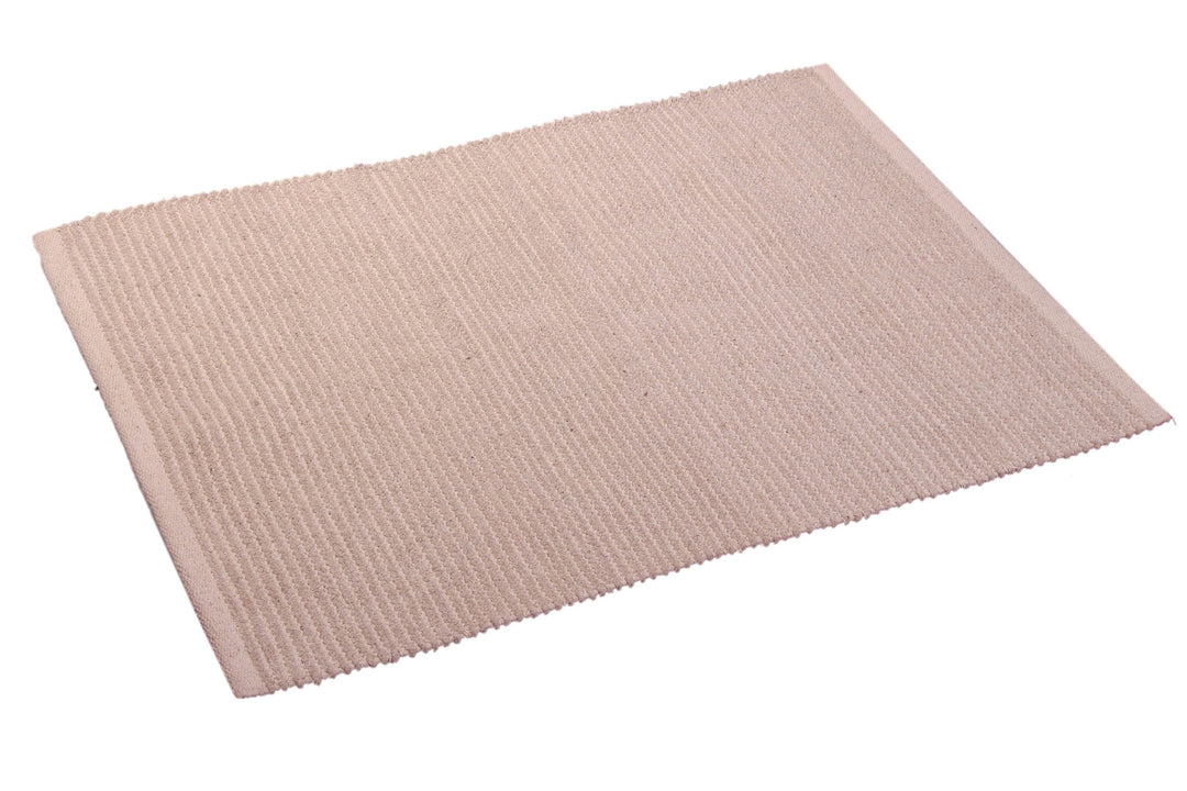 Produktbillede af Tæppe Shanil 60x90 cm. 100% bomuld (fås i 3 forskellige farver) Hvid på tilbud