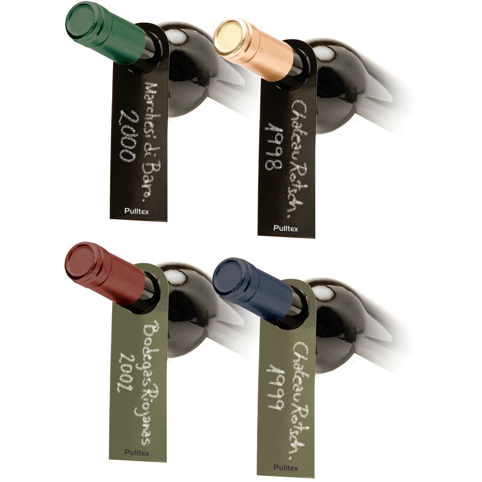 Pulltex Pulltex Vin-etiketter til vinflasker – close-up (Vintilbehør)