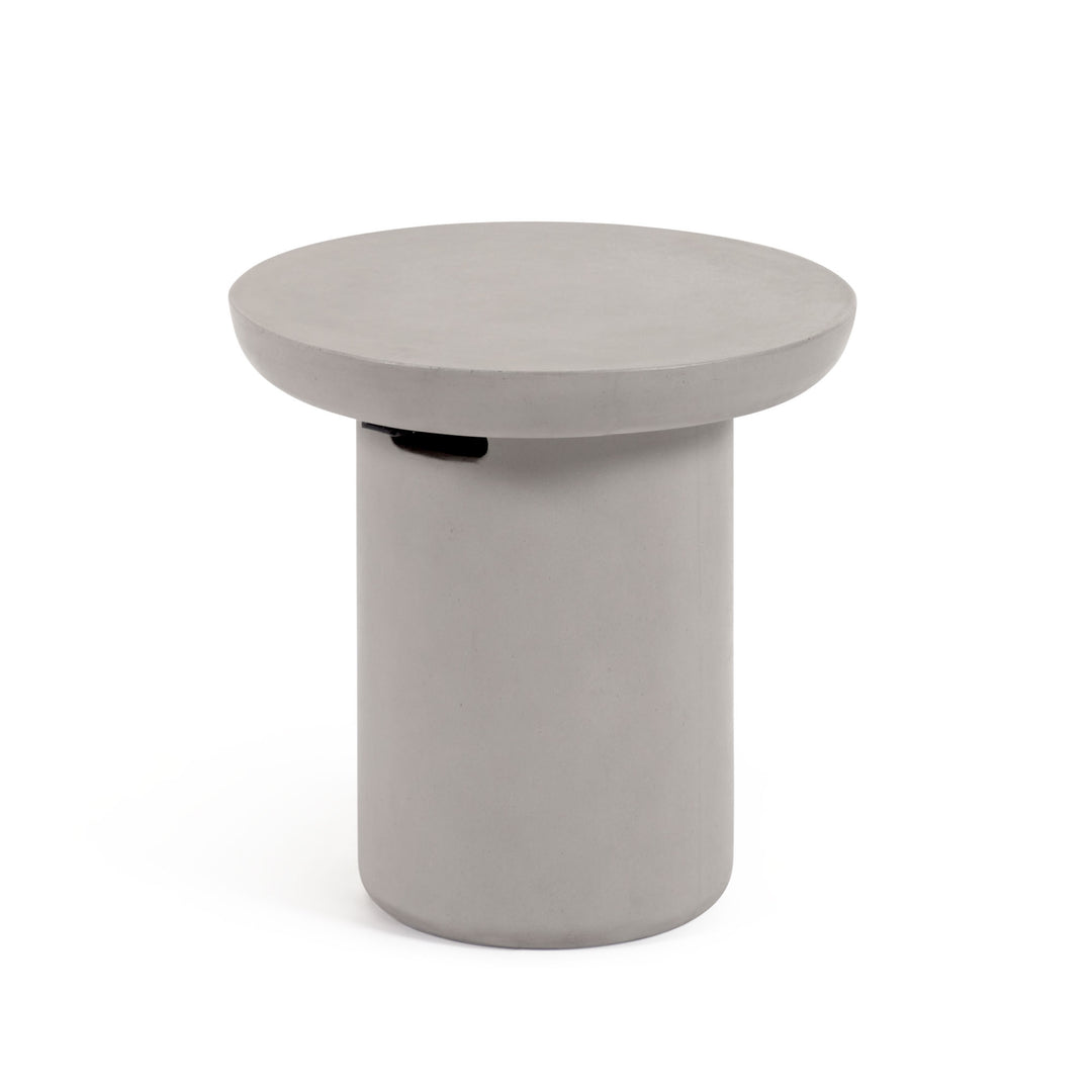 KAVE HOME Taimi udendørs sidebord rund grå beton Ø50
