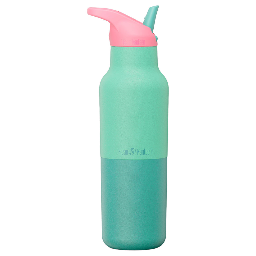 Klean kanteen Klean kanteen Rise Classic drikkeflaske med sportslåg 473 ml, Cabbage Kaleidoscope – frontbillede (Friluftsliv)
