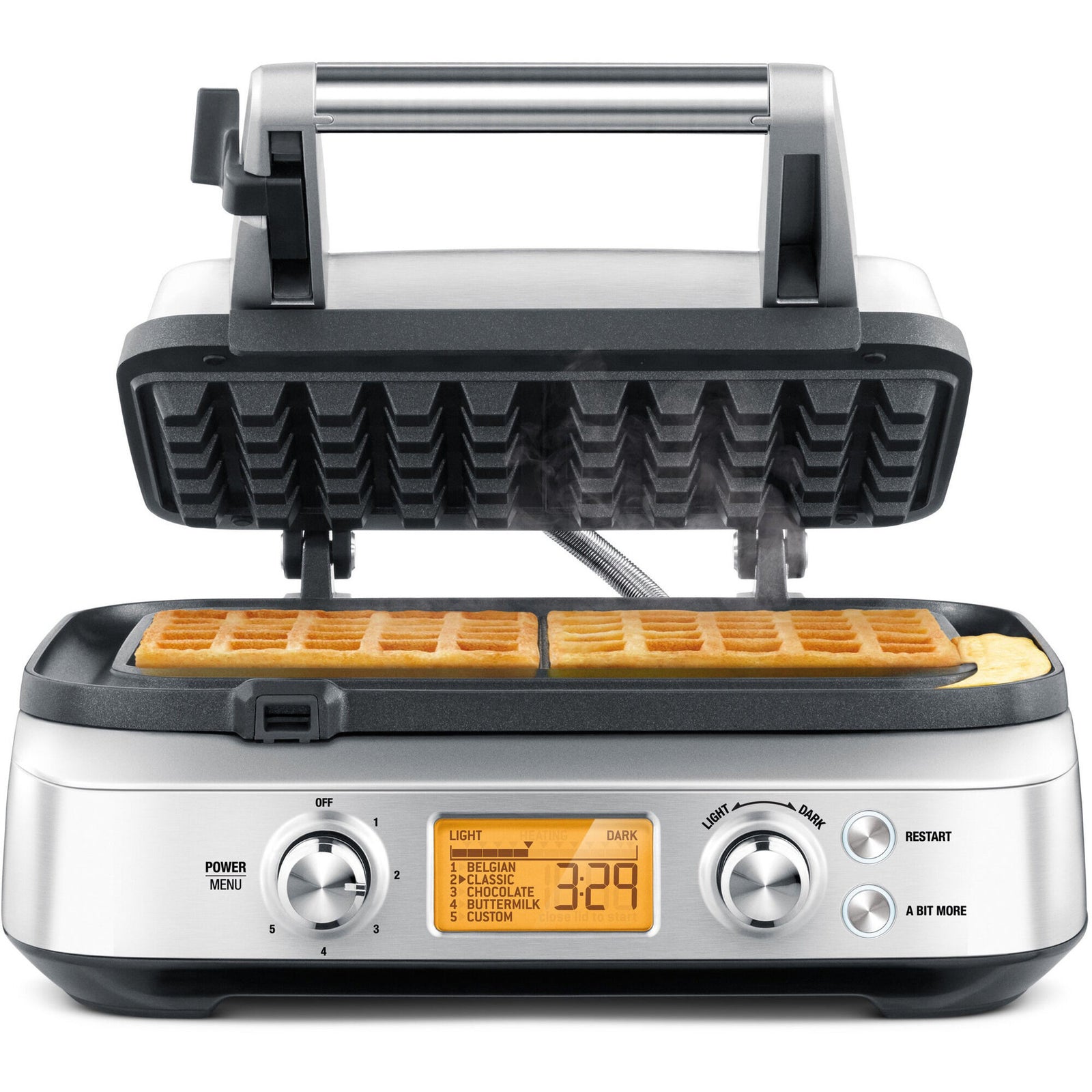 Sage Sage BWM620 The Smart Waffle  vaffeljern – close-up (Vaffeljern)