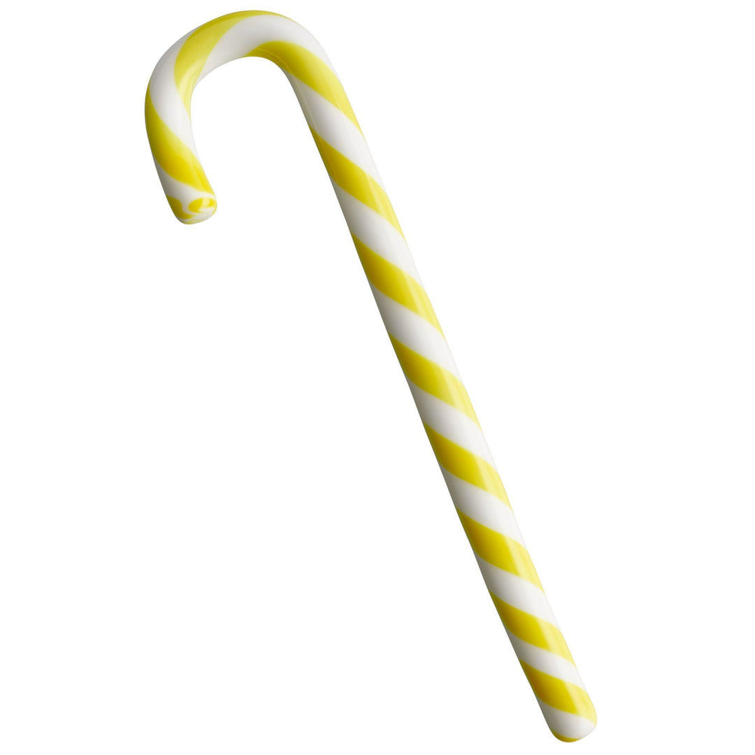 Kosta boda Kosta boda Polka glasdekoration, 17 cm, hvid/gul – produktbillede (Juledekoration)