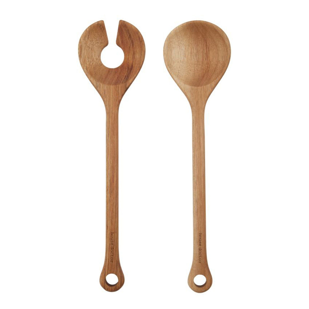House doctor House doctor Eya salatbestik 27,5 cm, natur – vinkelbillede (Salatsbestik)
