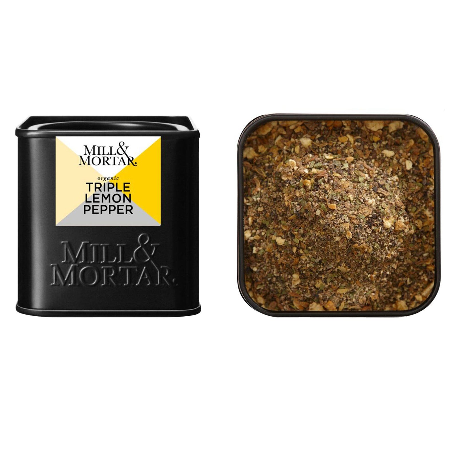 Mill & mortar Mill & mortar Triple Lemon Pepper 50 g – close-up (Krydderier)