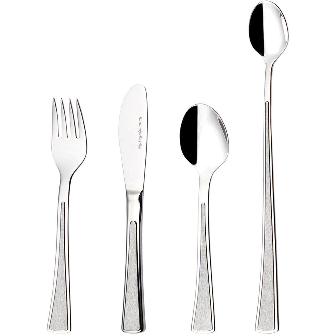 Hardanger bestikk Hardanger bestikk Ramona børnebestik, 4 dele – frontbillede (Børneservice)