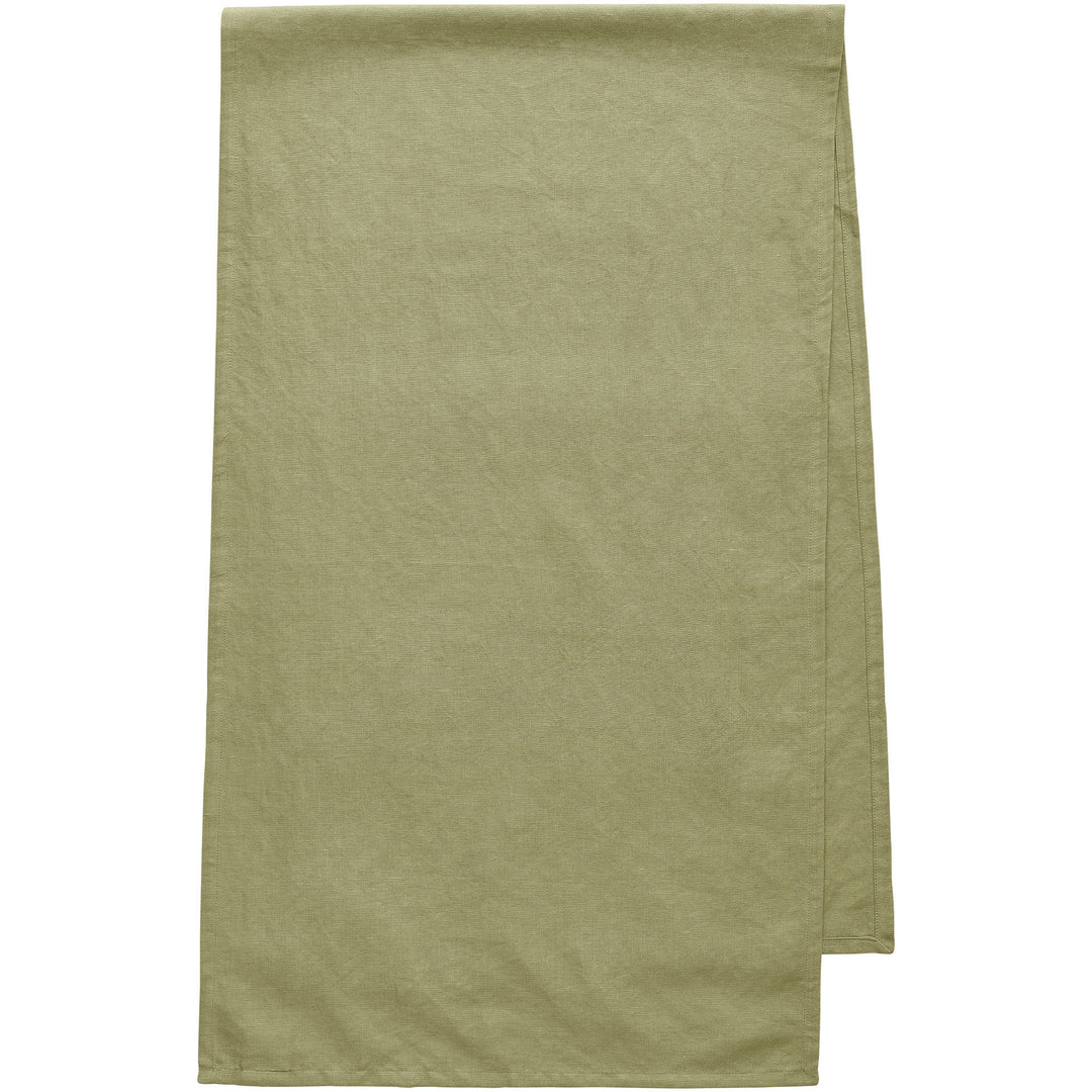 Decotique Decotique Sienna bordløber hør 150 Ã 45 cm, grøn ❤ billede i brug i kategorien Løber