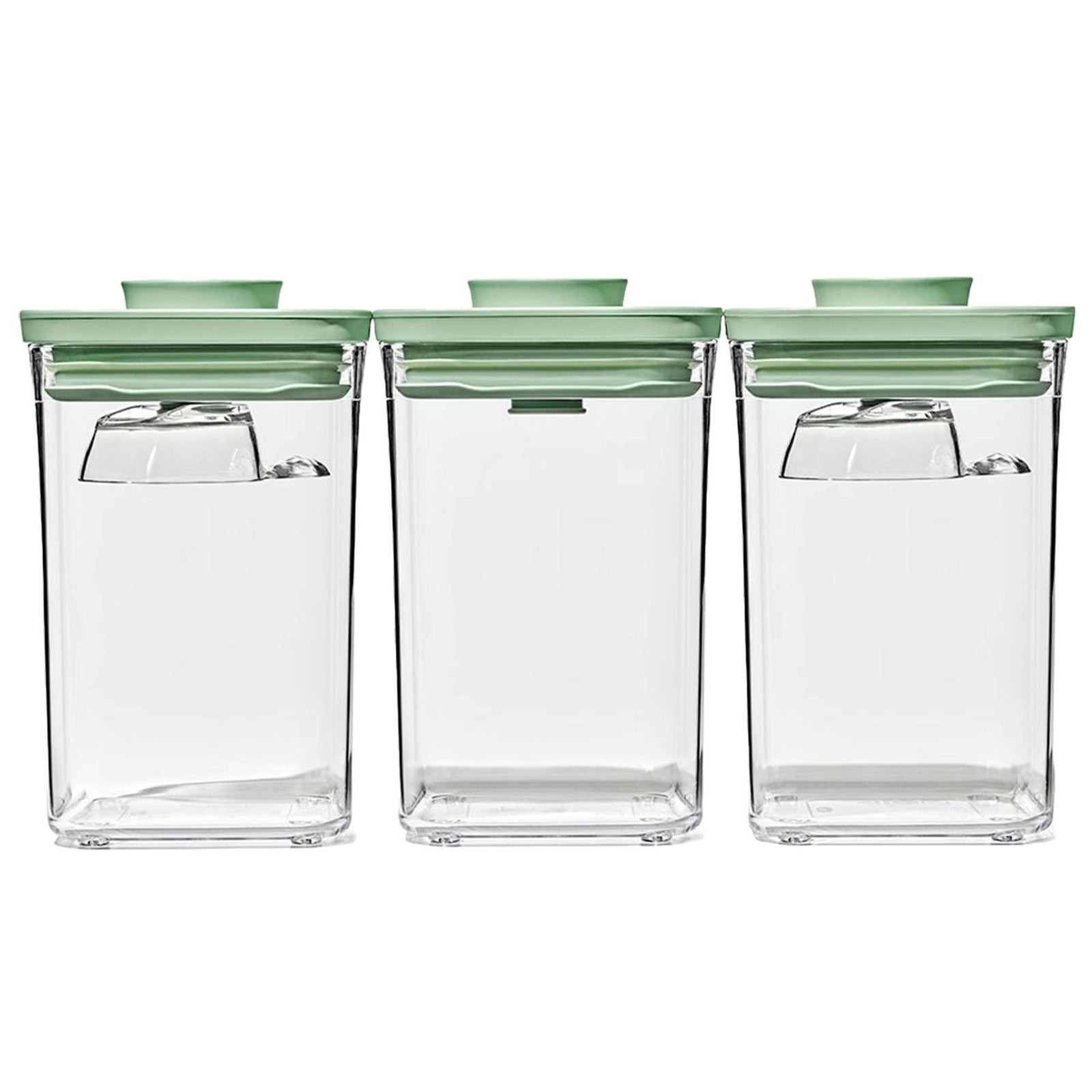 Oxo Oxo POP Container 3-dele, pistacie limited edition – vinkelbillede (Opbevaring)