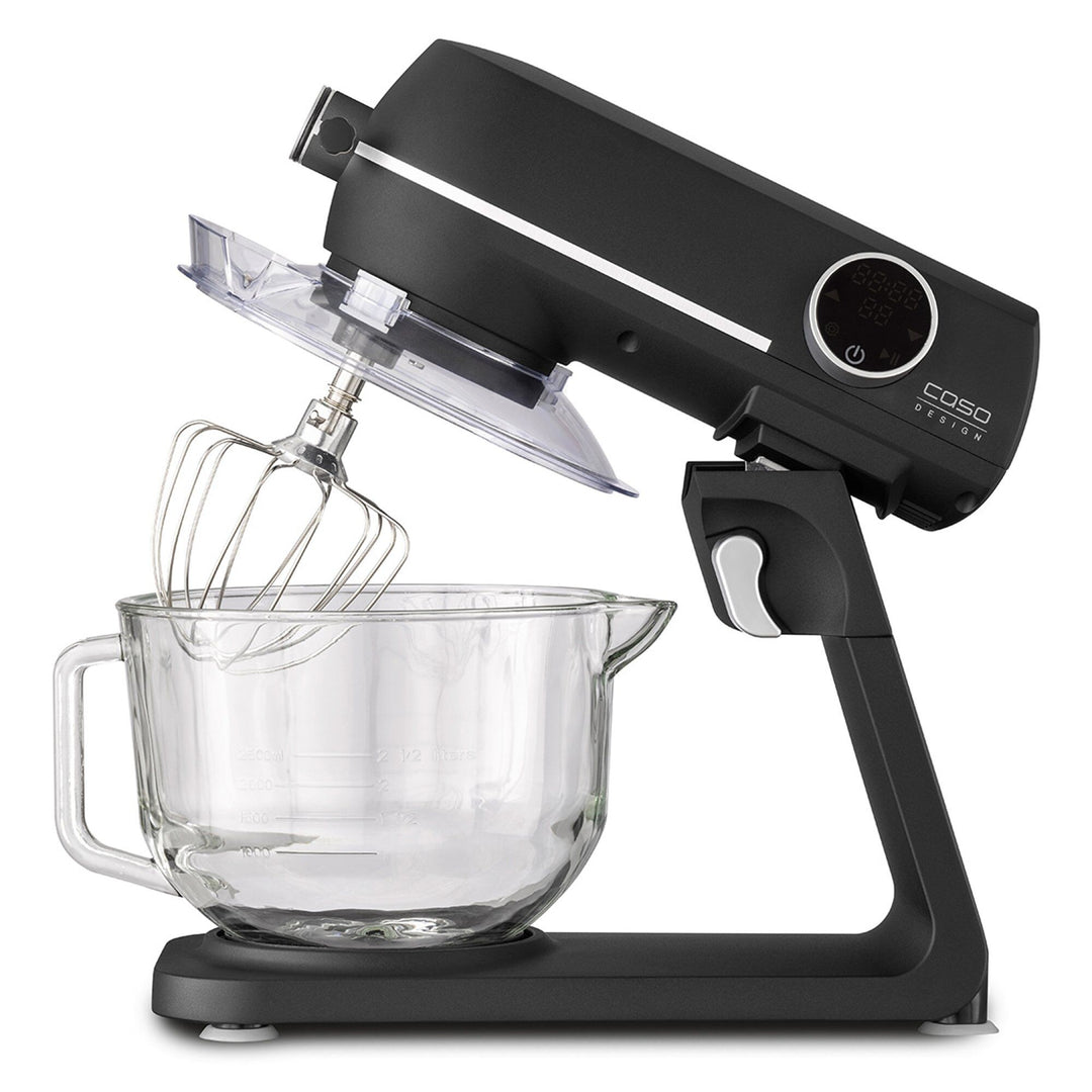 Caso Caso KM1800 røremaskine med skål i glas 4,5 liter, mat sort – produktfoto (Røremaskiner)