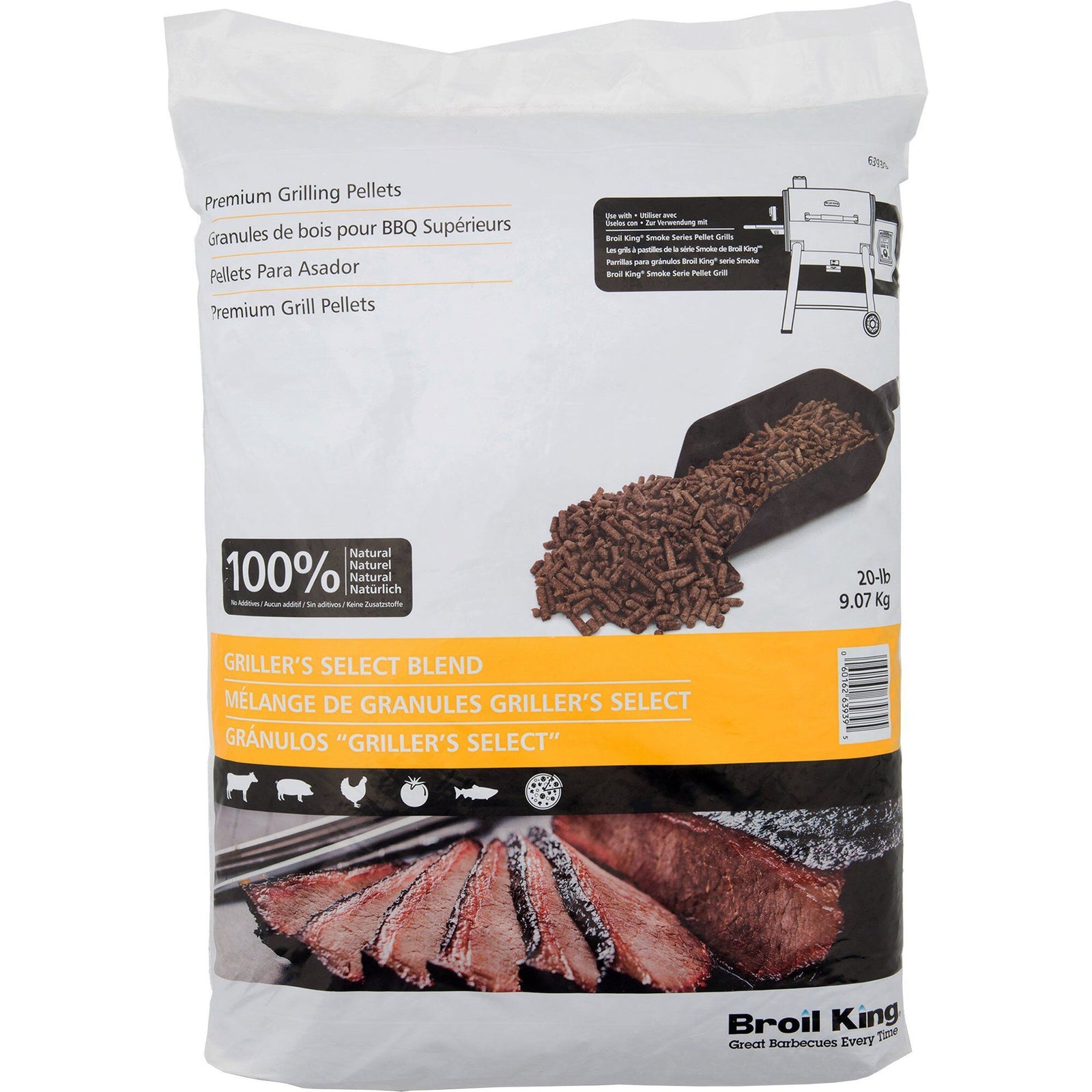 Broil king Broil king Grillers Select Blend træpiller – produktfoto (Træpiller)