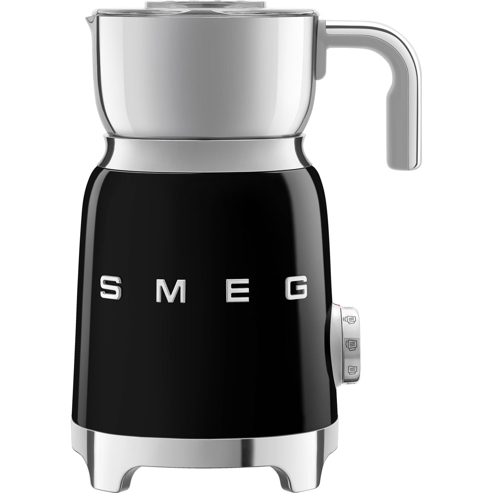 Smeg Smeg MFF01 Mælkeskummer sort – frontbillede (Mælkeskummer)