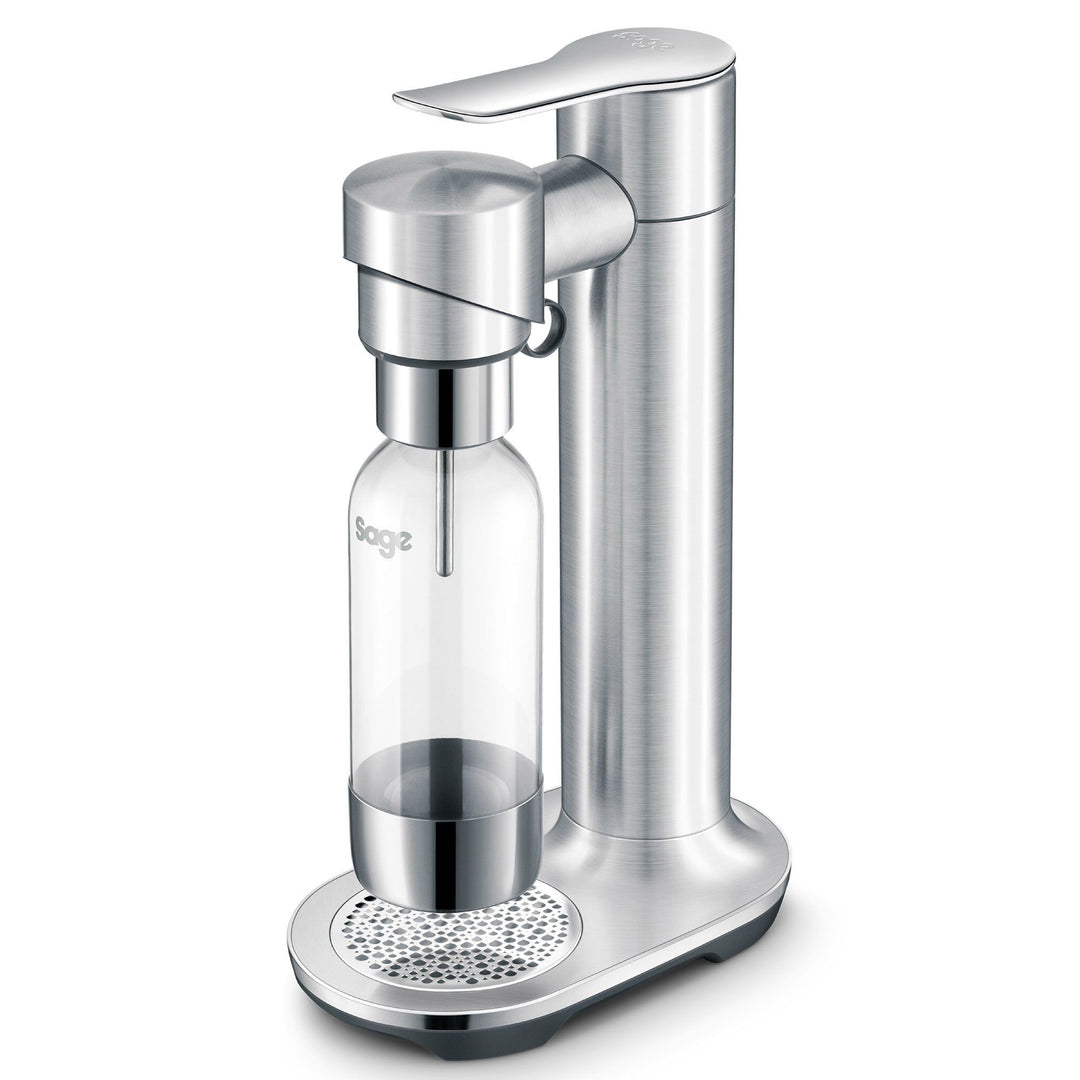 Sage Sage Infizz  Fusion sodavandsmaskine, brushed silver – close-up (Sodavandsmaskiner)