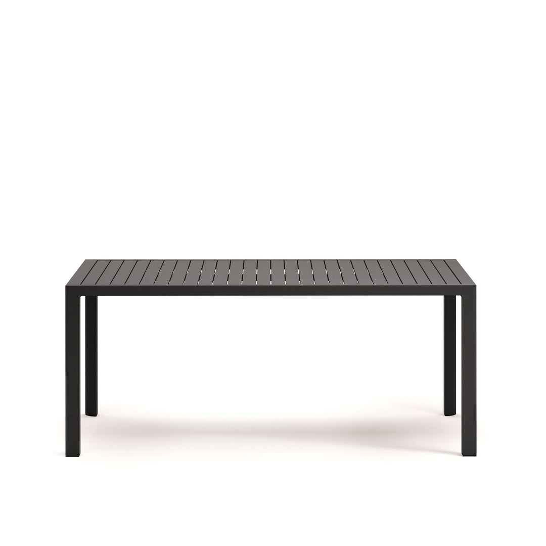KAVE HOME Culip havebord rektangulær grå aluminium 180x90