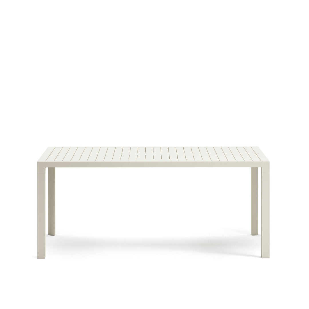 KAVE HOME Culip havebord rektangulær hvid aluminium 180x90